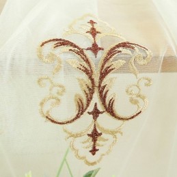 Ikkunanhoito Tulle Modern Brodeeratut Läpikuultavat Verhot Olohuoneeseen Makuuhuoneeseen