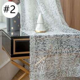 Nordic Tulle -Läpikuultavat Verhot Elegantti Valkoinen Voile-Verho Mittatilaustyönä Tehty Verhopaneeli Olohuoneeseen Yksi