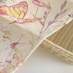 Moderni Maaseudun Läpikuultava Verho Mittatilaustyönä Tehty Verho Perhoskuvioitu Makuuhuoneen Kangas