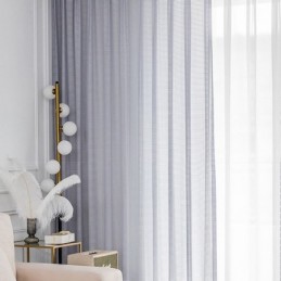 Valoa Suodattavat Verhot, Vohvelikudoskuvioiset, Teksturoitu Ikkunakäsittely Olohuoneeseen