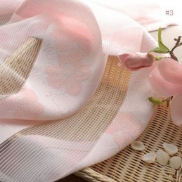 Yksinkertainen Maaseudun Läpikuultava Verho Mittatilaustyönä, Peachblossom-Verho, Jacquard-Kankaasta, Makuuhuone, Olohuone