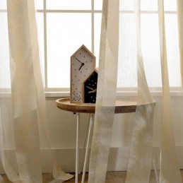 Yksinkertainen Maaseudun Läpikuultava Verho Mittatilaustyönä, Peachblossom-Verho, Jacquard-Kankaasta, Makuuhuone, Olohuone