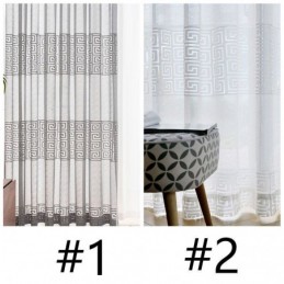 Geometriset Läpikuultavat Verhot Olohuoneeseen Ja Makuuhuoneeseen