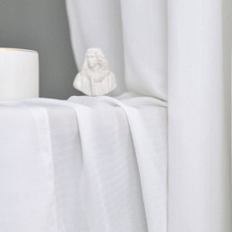 Valkoiset Tylliverhot Makuuhuoneeseen, Läpikuultavat Voile-Verhot, Yksivärinen