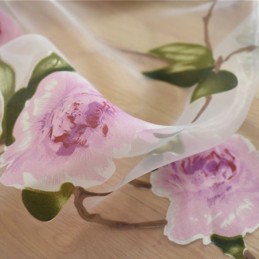 Kukkakuvioiset Läpikuultavat Ikkunaverhot Tylli-Verho Sisustus Huoneenjakaja