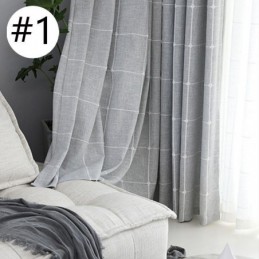 Ruudulliset Pimennysverhot Lämpöeristetyt Huoneen Pimennysverhot