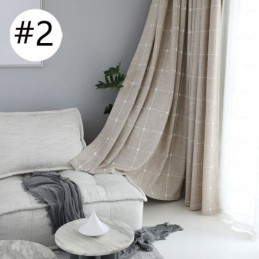 Ruudulliset Pimennysverhot Lämpöeristetyt Huoneen Pimennysverhot