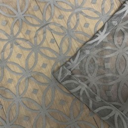 Mittatilaustyönä Tehty Eurooppalainen Tylliverho, Harmaa, Läpikuultava, Olohuoneeseen