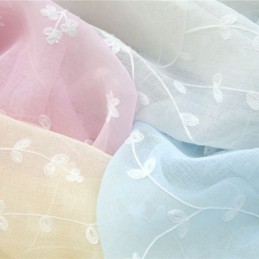 Koristeelliset Ikkunanäytöt, Kasvikirjaillut Tylliverhot Makuuhuoneeseen