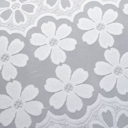 Modernit Valkoiset Tylliverhot, Kukkakuvioiset Läpikuultavat Verhot, Mittatilaustyönä Tehdyt Verhot Olohuoneeseen