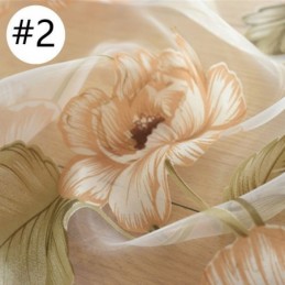 Eurooppalainen Läpikuultava Verho Mittatilaustyönä Tehty Verho Maalaismainen Kukkakuvioinen Tylli Olohuoneeseen Makuuhuoneeseen