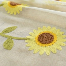 Eurooppalainen Läpikuultava Verho Mittatilaustyönä Tehty Verho Maalaismainen Kukkakuvioinen Tylli Olohuoneeseen Makuuhuoneeseen