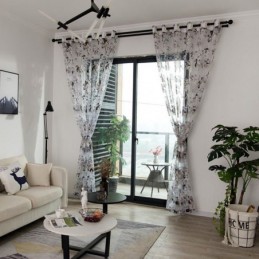 Eurooppalainen Läpikuultava Verho Mittatilaustyönä Tehty Verho Maalaismainen Kukkakuvioinen Tylli Olohuoneeseen Makuuhuoneeseen