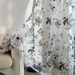 Eurooppalainen Läpikuultava Verho Mittatilaustyönä Tehty Verho Maalaismainen Kukkakuvioinen Tylli Olohuoneeseen Makuuhuoneeseen