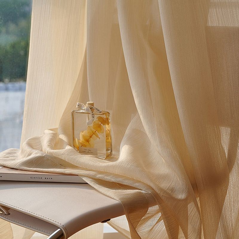 Moderni Jacquard-Ikkunanäyttö Tylliverho Mittatilaustyönä Olohuoneen Ja Makuuhuoneen Verhoon