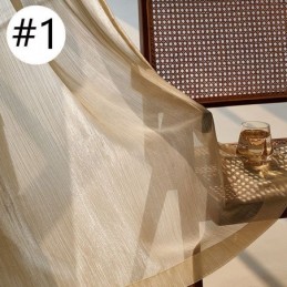 Moderni Jacquard-Ikkunanäyttö Tylliverho Mittatilaustyönä Olohuoneen Ja Makuuhuoneen Verhoon