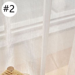 Moderni Jacquard-Ikkunanäyttö Tylliverho Mittatilaustyönä Olohuoneen Ja Makuuhuoneen Verhoon