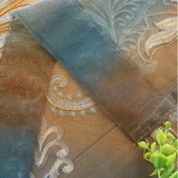 Hieno Tylliverho Mittatilaustyönä, Eurooppalaistyylinen Kirjailtu Kukkakuvioinen Läpikuultava Verho Huoneen Sisustukseen