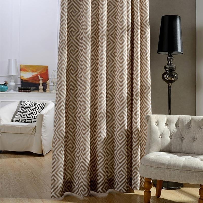 Nordic Simple Curtain Mittatilaustyönä Tehty Verho Ainutlaatuinen Painettu Ympäristöystävällinen Study-Kangas