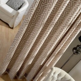 Nordic Simple Curtain Mittatilaustyönä Tehty Verho Ainutlaatuinen Painettu Ympäristöystävällinen Study-Kangas