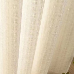Ruudullinen Jacquard-Tylliverhot Ikkunanäyttö Olohuoneeseen