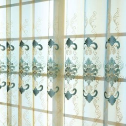 Eurooppalainen Kirjailtu Verho Mittatilaustyönä Tehty Verho Ylellinen Ikkunaverho Olohuoneeseen Makuuhuoneeseen