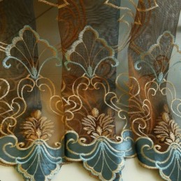 Eurooppalainen Kirjailtu Verho Mittatilaustyönä Tehty Verho Ylellinen Ikkunaverho Olohuoneeseen Makuuhuoneeseen