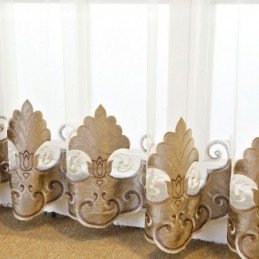 Eurooppalainen Kirjailtu Ikkunaverho Mittatilaustyönä Tehty Verho Hienot Kukkakuvioiset Läpikuultavat Verhot Olohuoneen Huvilahalliin