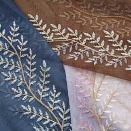 Koristeelliset Ikkunanäytöt, Kasvikirjaillut Tylliverhot Makuuhuoneeseen