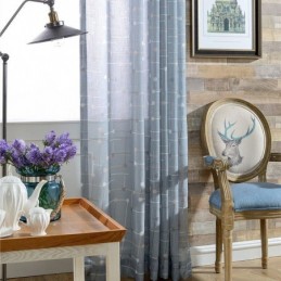 Painetut Tylliverhot, Puoliläpikuultavat, Olohuoneeseen, Makuuhuoneeseen