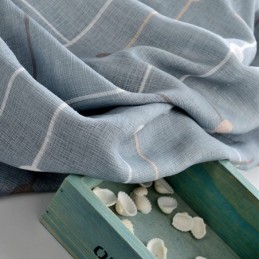 Painetut Tylliverhot, Puoliläpikuultavat, Olohuoneeseen, Makuuhuoneeseen