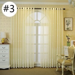 Hengittävä, Läpikuultava Verho Mittatilaustyönä, Eurooppalainen Koristeellinen Tylliverho Olohuoneeseen