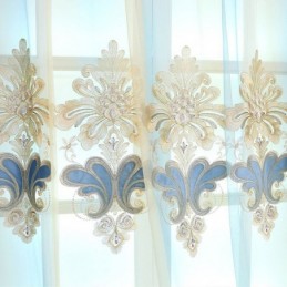 Eurooppalaiset Kirjailtuja Verhoja, Ikkunan Näyttö Tylliä Olohuoneen Makuuhuoneen Huvilaan