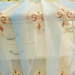 Eurooppalaiset Kirjailtuja Verhoja, Ikkunan Näyttö Tylliä Olohuoneen Makuuhuoneen Huvilaan