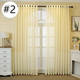 Koristeellinen Ikkunaseinäke, Kirjailtu, Läpikuultava Verho, Mittatilaustyönä Tehty, Olohuoneen Verho