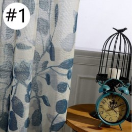 Mittatilaustyönä Tehty Lehtikuvioinen Verho, Läpikuultava Tylliverho Olohuoneeseen Ja Makuuhuoneeseen