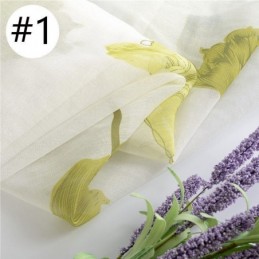 Elegantti Lotus Voile -Verho Mittatilaustyönä Tehty Verhopaneeli Olohuoneeseen Ja Makuuhuoneeseen