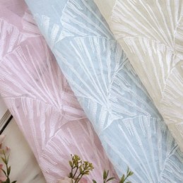 Ylellinen Ikkunan Läpikuultava Tuuletin, Kirjailtu Näyttö, Korkealaatuinen Tylli, Mittatilaustyönä Tehty Verho