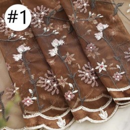 Koristeelliset Ikkunanäytöt, Brodeeratut Tylliverhot Olohuoneeseen