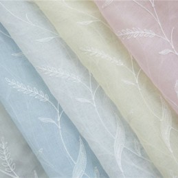 Koristeelliset Ikkunanäytöt, Kasvikirjaillut Tylliverhot Makuuhuoneeseen