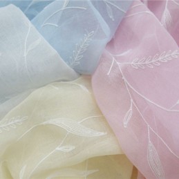 Koristeelliset Ikkunanäytöt, Kasvikirjaillut Tylliverhot Makuuhuoneeseen