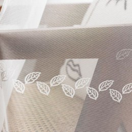 Moderni Kukkakuvioinen Verho Mittatilaustyönä Tehty Tylli-Ikkunaverho Olohuoneeseen Ja Makuuhuoneeseen