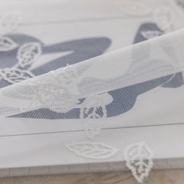 Moderni Kukkakuvioinen Verho Mittatilaustyönä Tehty Tylli-Ikkunaverho Olohuoneeseen Ja Makuuhuoneeseen