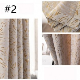 Moderni Mittatilaustyönä Tehty Pimentävä Jacquard-Verho Olohuoneeseen