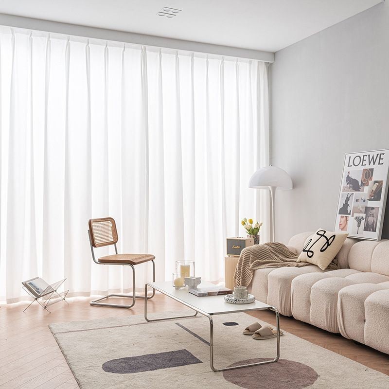 Moderni Ikkunanäytön Raidallinen Kohokuvioitu Verho Makuuhuoneeseen, Mittatilaustyönä Tehty Verho