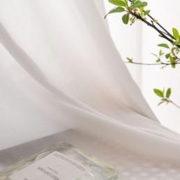 Moderni Ikkunanäytön Raidallinen Kohokuvioitu Verho Makuuhuoneeseen, Mittatilaustyönä Tehty Verho