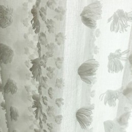 Nordic Embossed -Läpikuultava Verho Mittatilaustyönä, Tylliverho, Olohuone, Makuuhuone