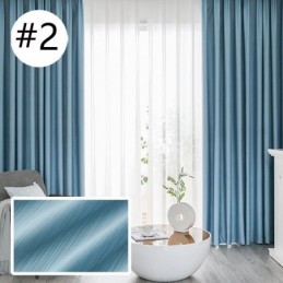 Uusi Ylellinen Design Pimentävä Silkkipuuvillaverho Yksivärinen Makuuhuone