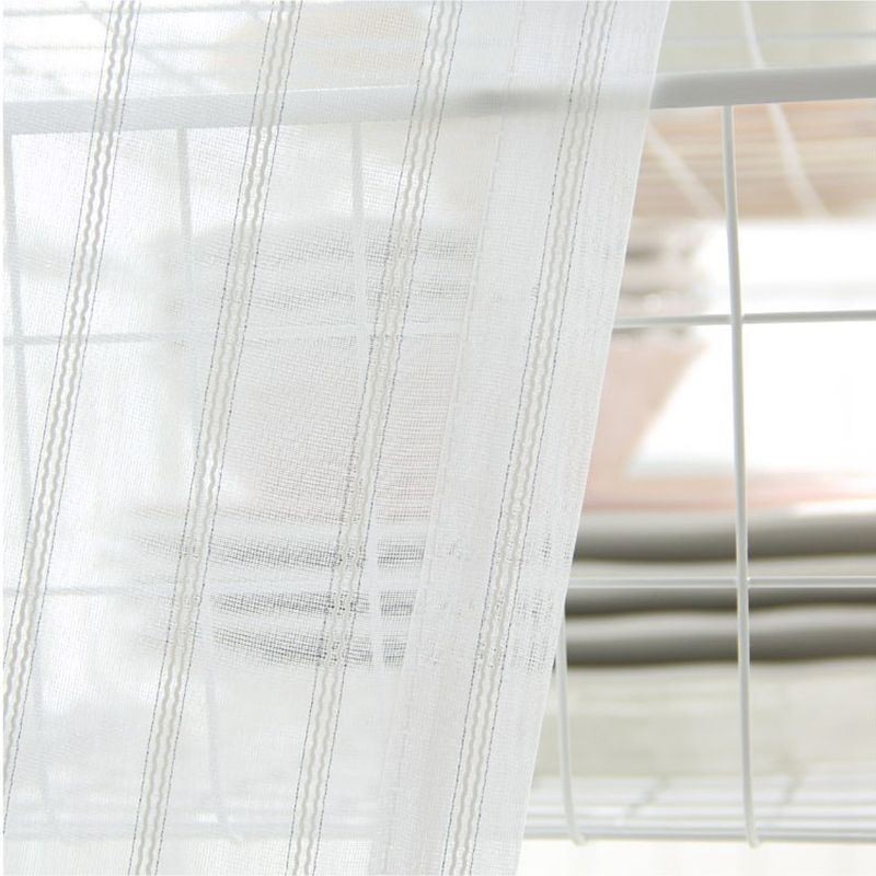 Modernit Kirjaillut Läpikuultavat Voile-Verhot, Pohjoismaiset Tylliverhot, Mittatilaustyönä Tehdyt Olohuoneen Verhot