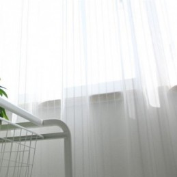 Modernit Kirjaillut Läpikuultavat Voile-Verhot, Pohjoismaiset Tylliverhot, Mittatilaustyönä Tehdyt Olohuoneen Verhot